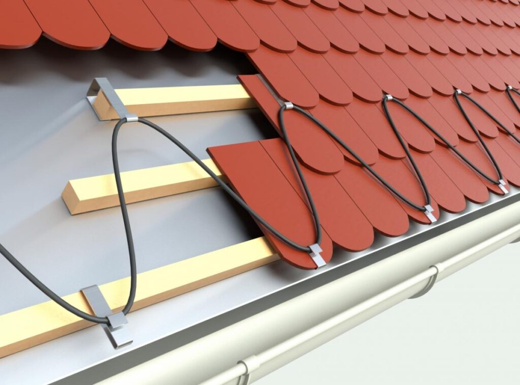 Roof heating systems