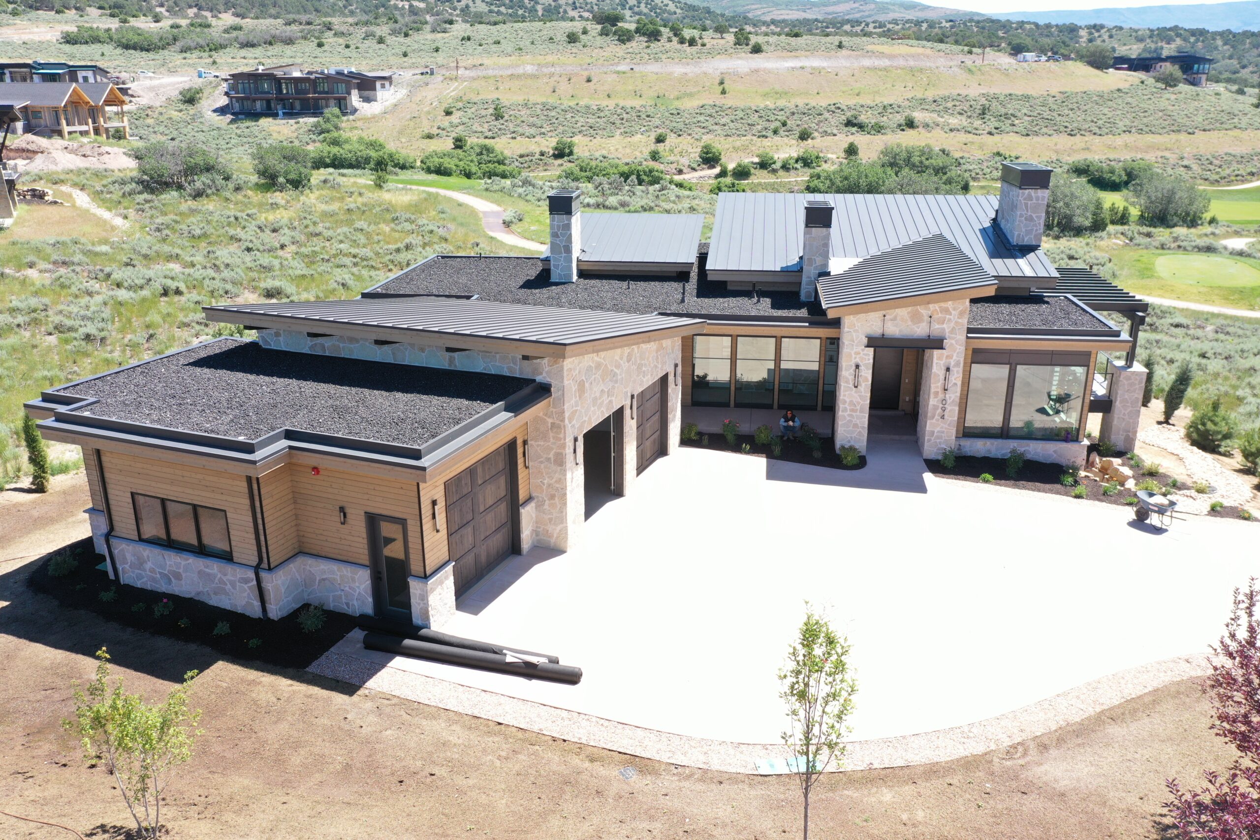 Low sloped roof